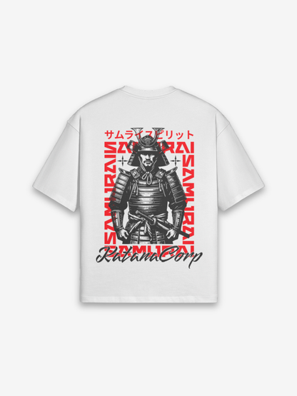 Samurai Corp T-Shirt - コープ — Rückansicht mit Grafik-Design