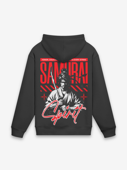 Samurai Geist Hoodie - 精神 — Farbvariante schwarz