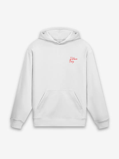 Samurai Geist Hoodie - 精神 — Farbvariante weiß