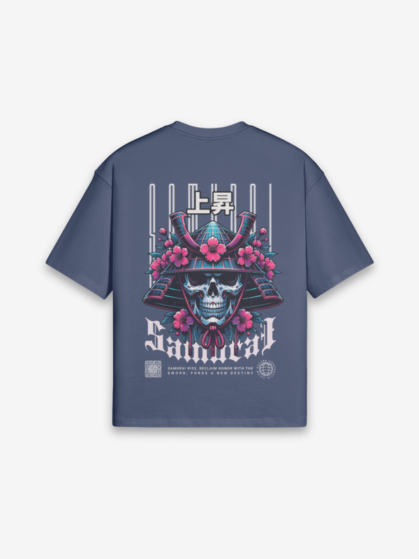 Samurai Kopf T-Shirt - 本部 — Farbvariante schwarz
