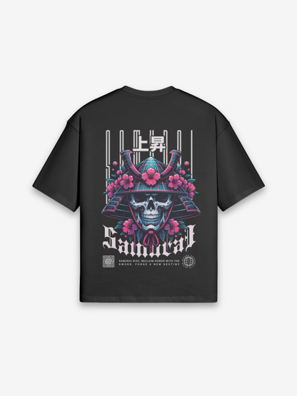 Samurai Kopf T-Shirt - 本部 — Vorderansicht