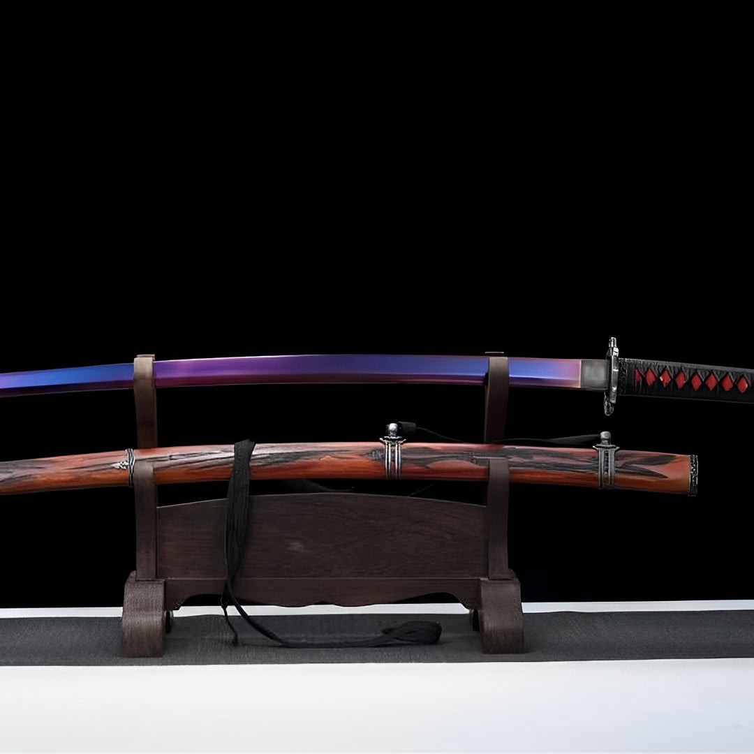 Sekiro Katana (SDT) - セキロ — Griff-Detail mit Rochenhaut und Menuki