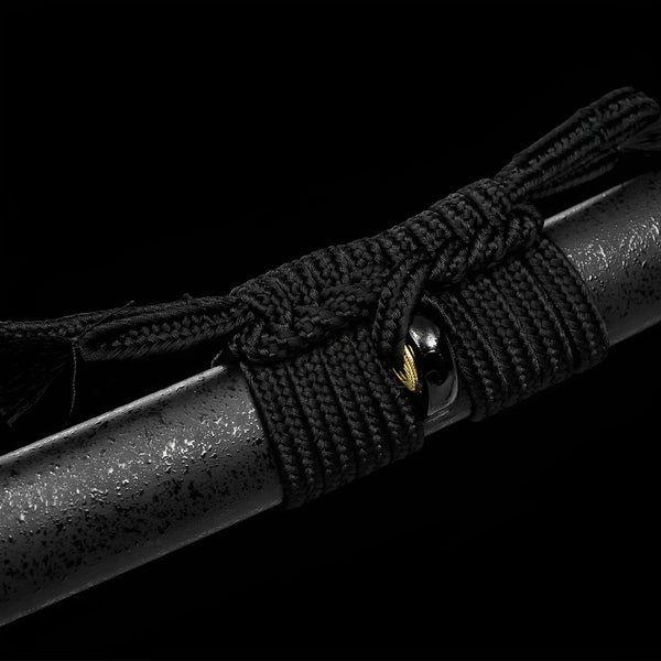 Shinku Raijin Katana - の太刀 — Saya und Griff Detail mit Beschlägen