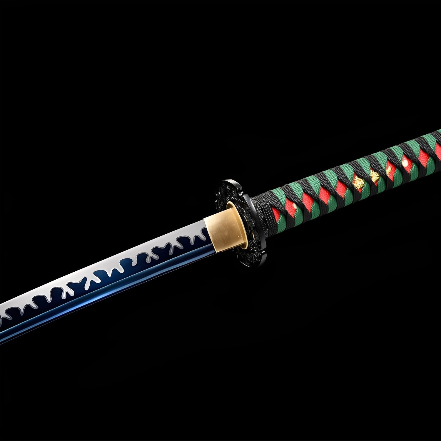 Shirakawa Katana - 白川水 — Saya und Griff Detail mit Beschlägen