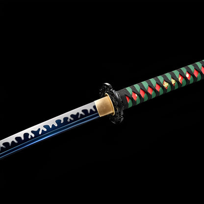 Shirakawa Katana - 白川水 — Saya und Griff Detail mit Beschlägen
