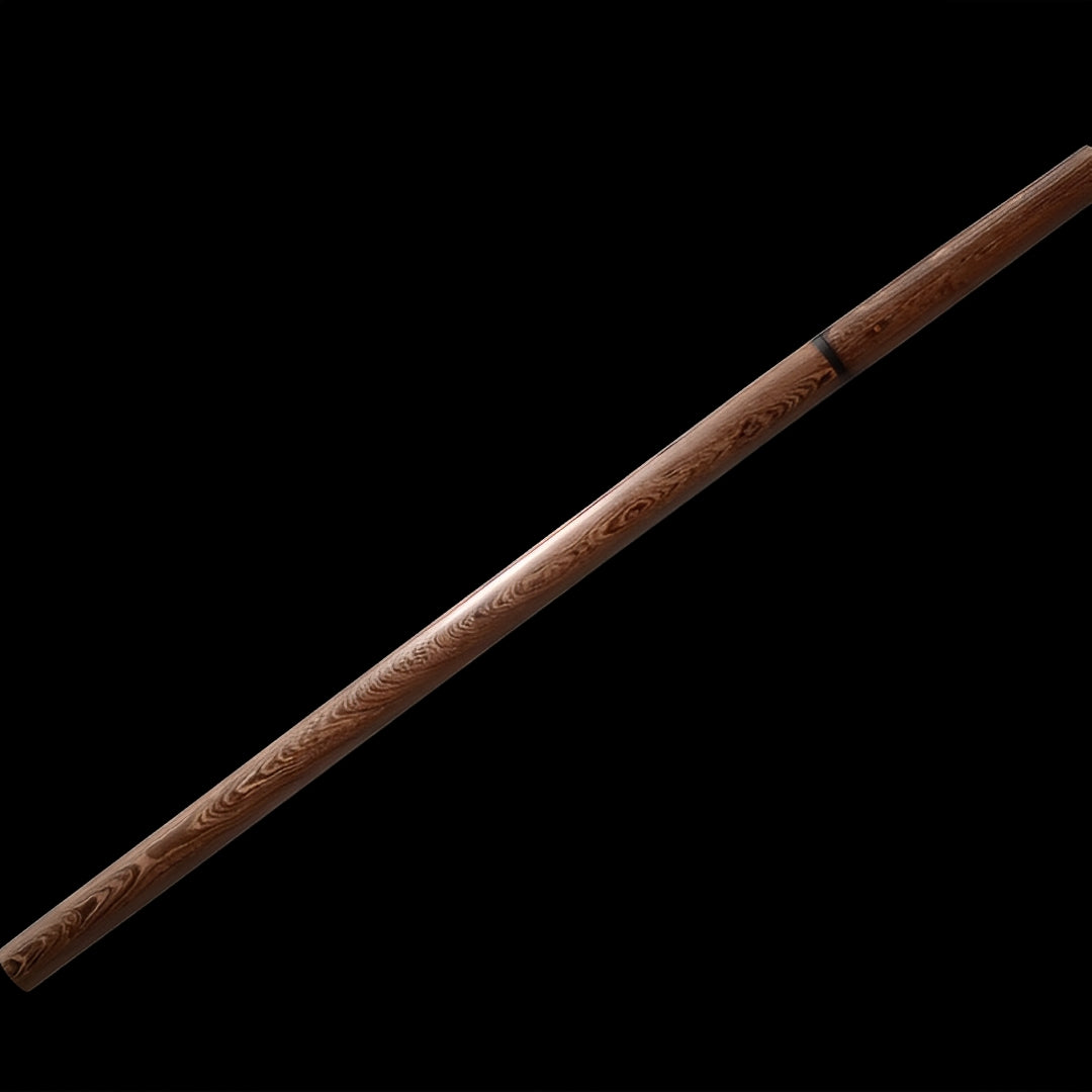 Shizen Ninjato (Kohlenstoffstahl) - 自然 — Saya Detail mit Beschlägen und Sageo