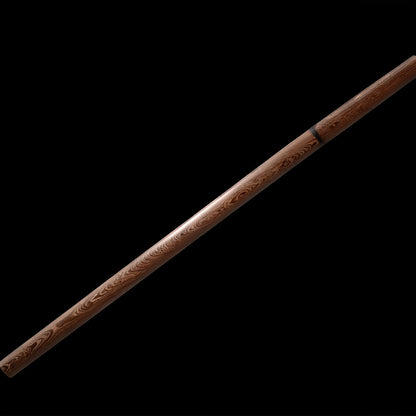 Shizen Ninjato (Kohlenstoffstahl) - 自然 — Saya Detail mit Beschlägen und Sageo