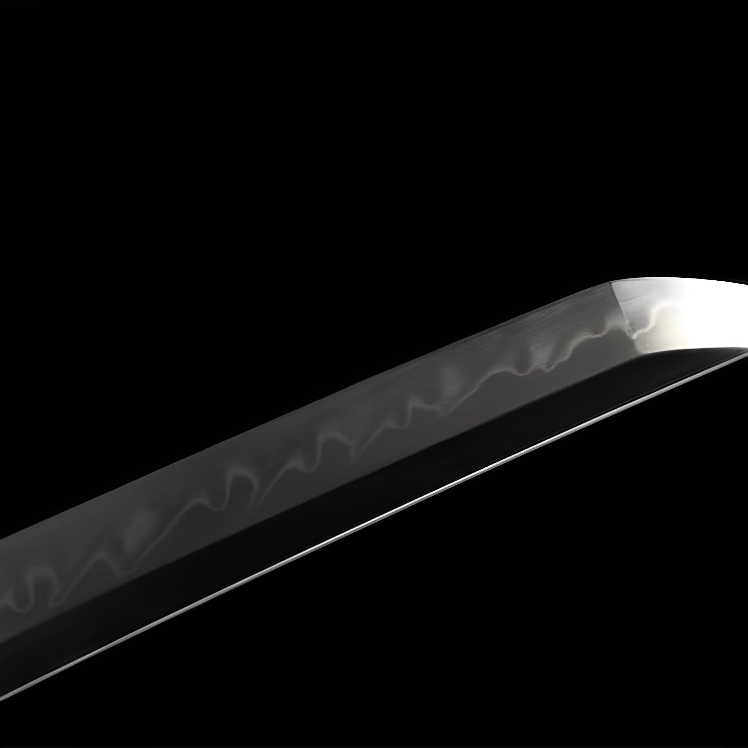 Smaragd Katana - 翡翠魂刀 — komplettes Set mit Seidenbeutel und Zertifikat