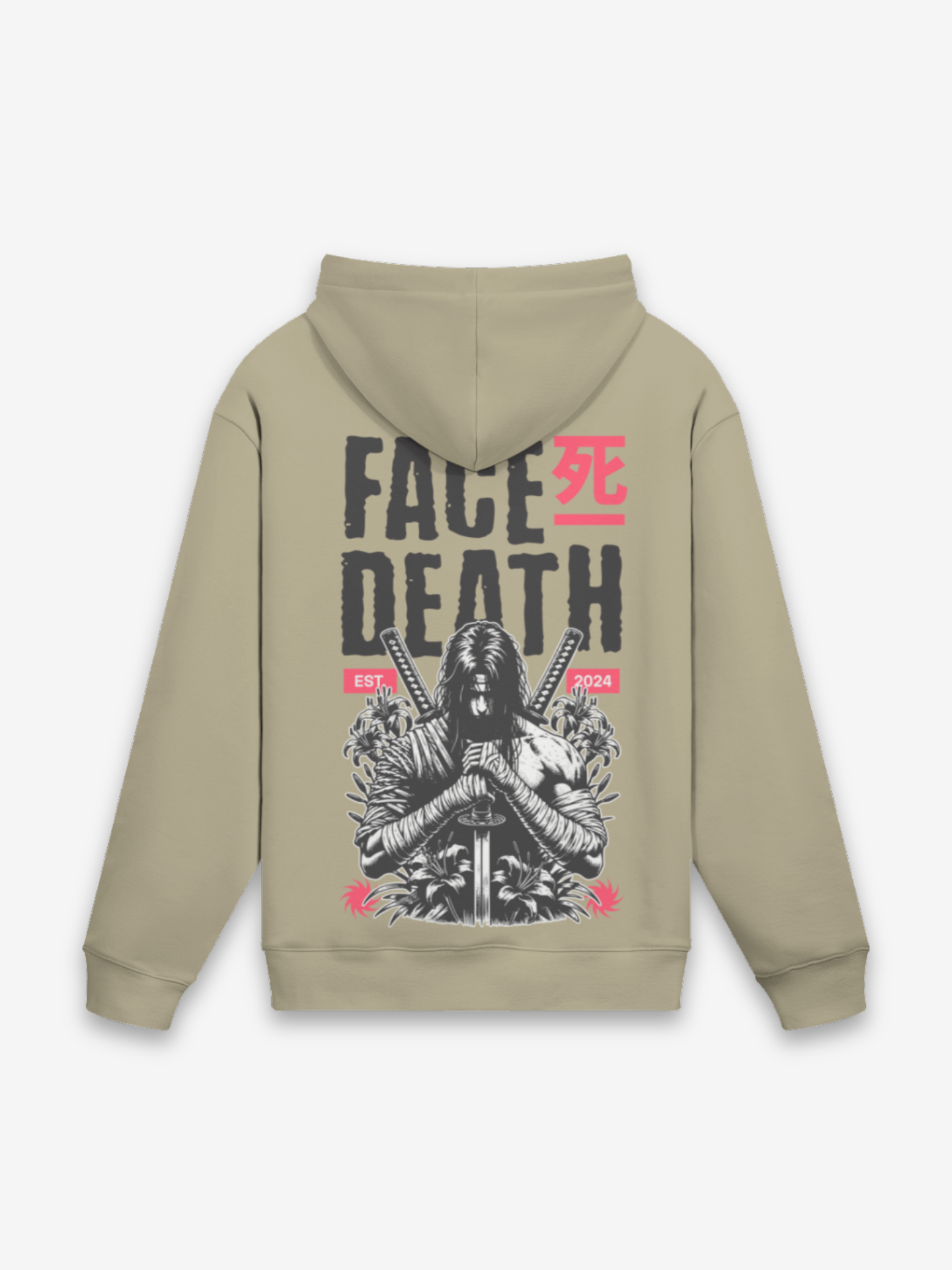 Todesgesicht Hoodie - 死の顔 — Farbvariante schwarz