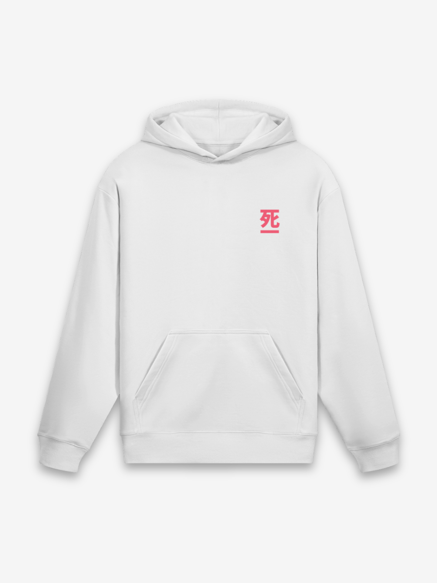 Todesgesicht Hoodie - 死の顔 — Farbvariante weiß