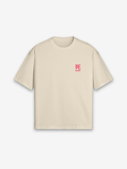 Todesgesicht T-Shirt - 死の顔 — Farbvariante creme