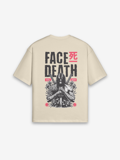 Todesgesicht T-Shirt - 死の顔 — Rückansicht mit Grafik-Design