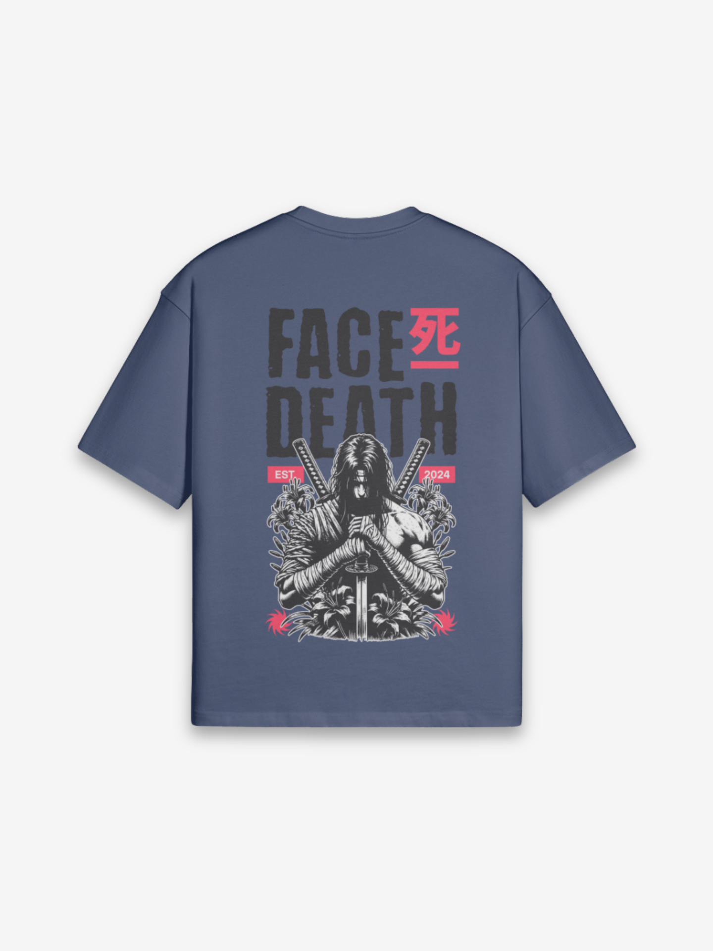 Todesgesicht T-Shirt - 死の顔 — Farbvariante weiß