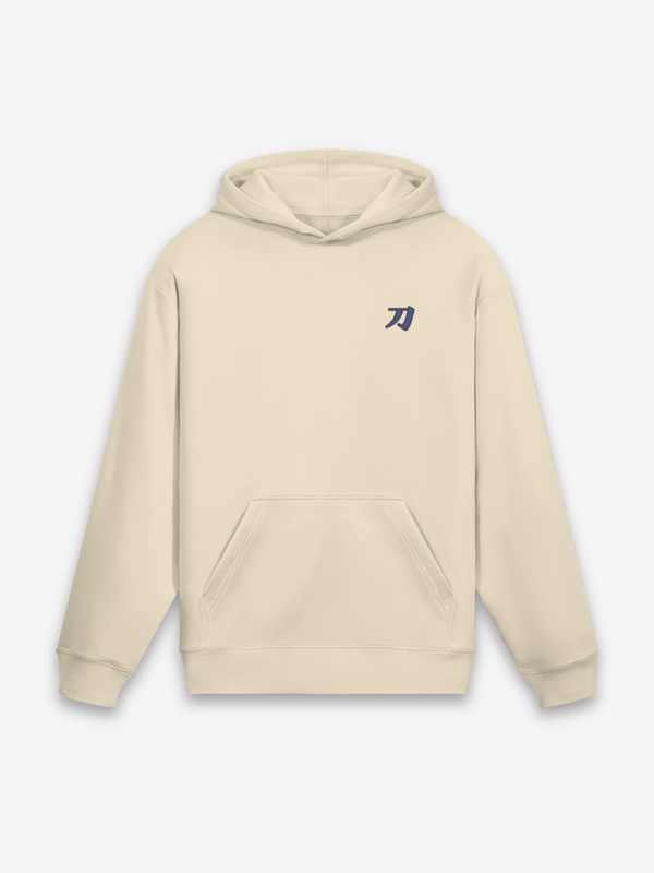 Vintage Samurai Hoodie - 武士 — Farbvariante weiß