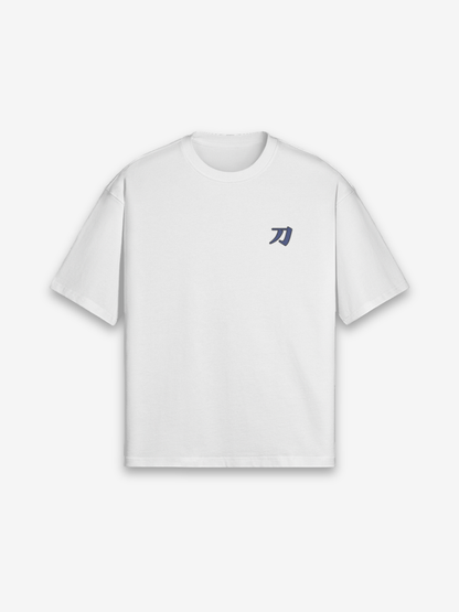 Vintage Samurai T-Shirt - 武士 — Farbvariante weiß