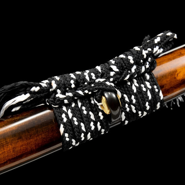 Yamitsuki Katana - 闇月 — Saya und Griff Detail mit Beschlägen