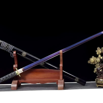 Yoru no Kage Ninjato - 夜の影 — Griff-Detail mit Ito-Wicklung