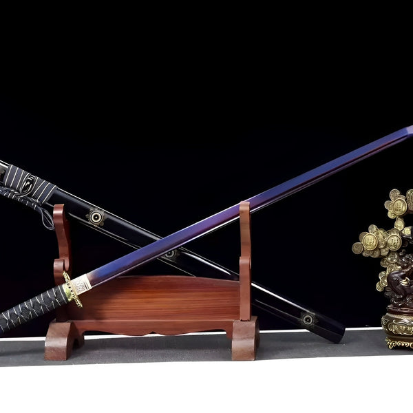 Yoru no Kage Ninjato - 夜の影 — Griff-Detail mit Ito-Wicklung